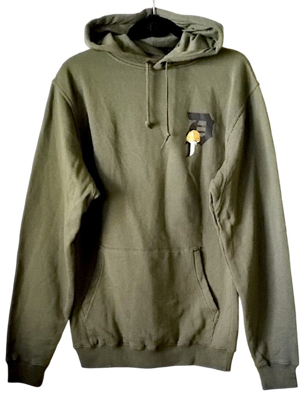 NWT Primitive Skateboarding Mushroom Network Hoodie S Dark Green